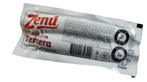 Chorizo de ternera zenu por 2 un