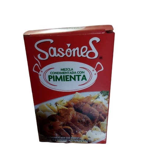 Pimienta caja sasones por 50 sob