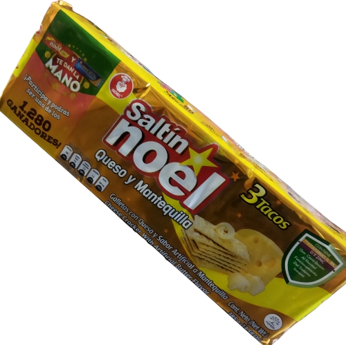 Saltin queso mantequilla 3 tacos