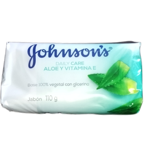 Jabón Jhonson aloe y vitamina 110g