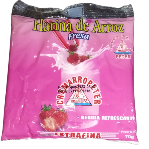 Crema de arroz fresa Peter 70g