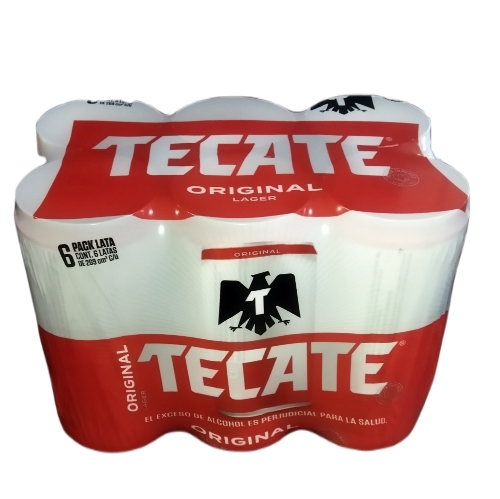 Cerveza Tecate lata 6 uni 269cm