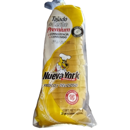 Pan TAJADO de leche premium