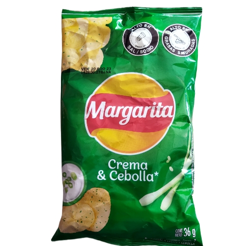 Papitas onduladas crema y cebolla 35g