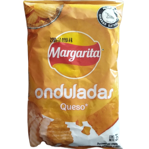 Papitas onduladas queso