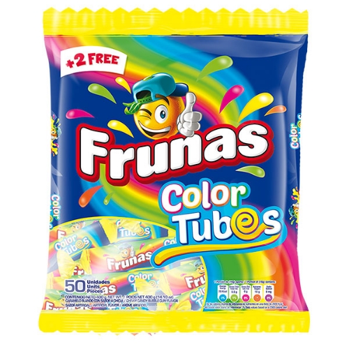 Frunas color tubo x50 unds