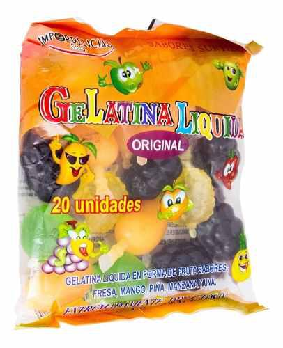 Gelatina  fruta x 20