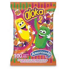 alokados caramelo blando surtido x100