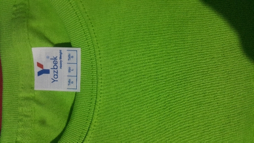 Playera manga corta  talla L. Yasbek. Colores