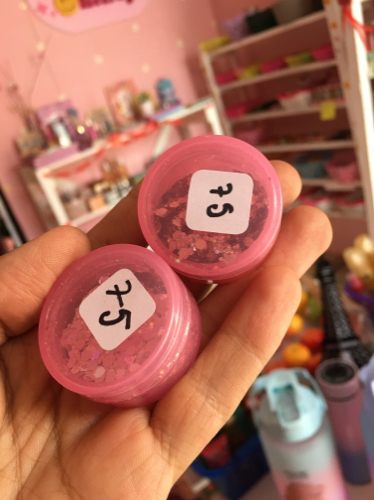 Glitter Suelto Envase Rosado
