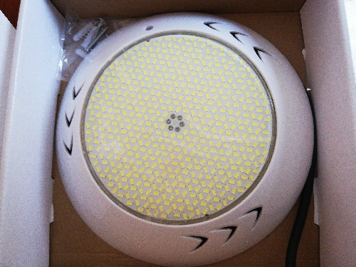 Reflector vilux de sobreponer aro plástico para piscina LED blanco
