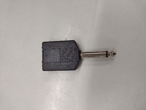 Adaptador 2x 6,5 a 6,5 mono