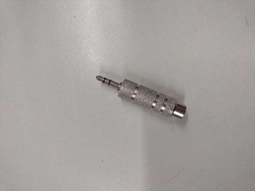 Adaptador 6, 5 -3,5 stereo metal