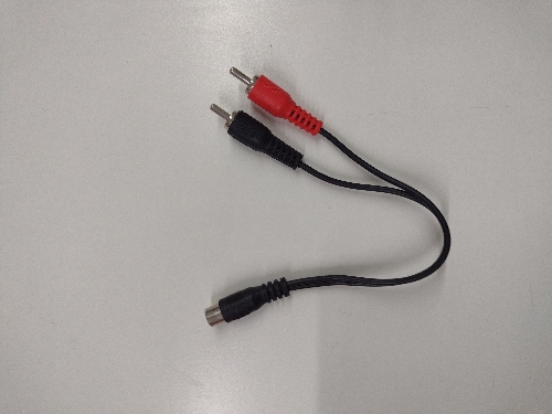 Conector RCA hembra a 2 RCA macho
