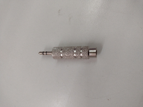 Adaptador metal 6,5 a 3,5 plug stereo