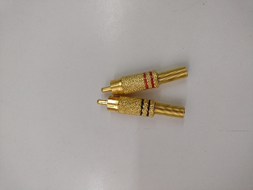 Ficha RCA Macho Metal