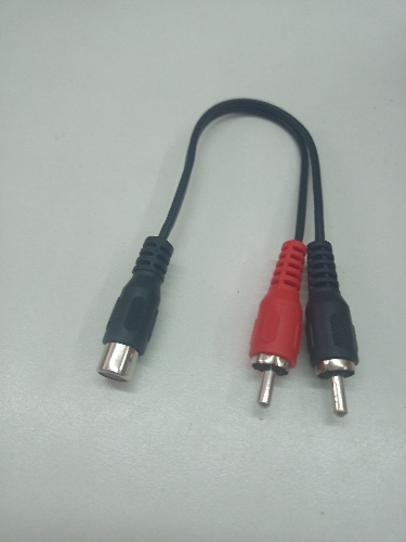 Adaptador 2 RCA Macho a 1 RCA Hembra Voyz