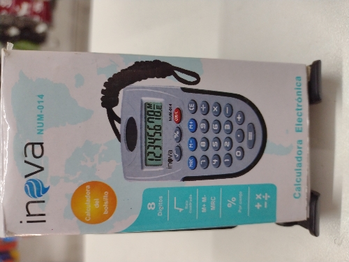 Calculadora con cordón Inova