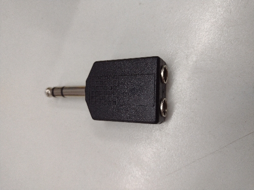 Adaptador 2x 6,5 a 6,5 stereo