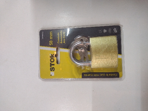 Candado bronce 50mm Stok