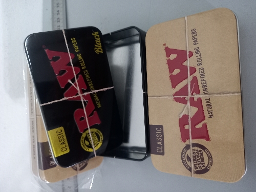 Cajita de metal  Raw 115x65 tin case
