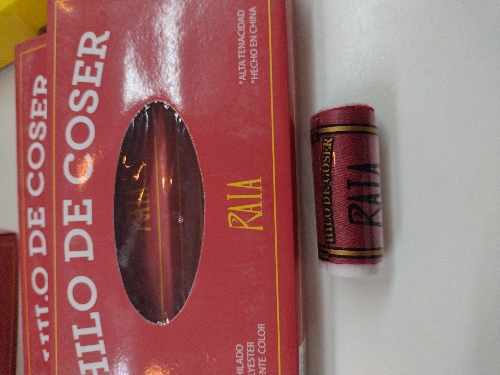 Hilo coser bordo Raia