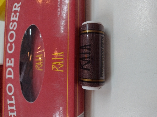Hilo coser marron Raia