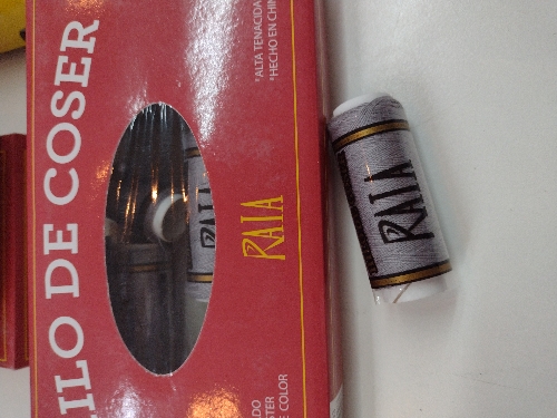 Hilo coser gris Raia