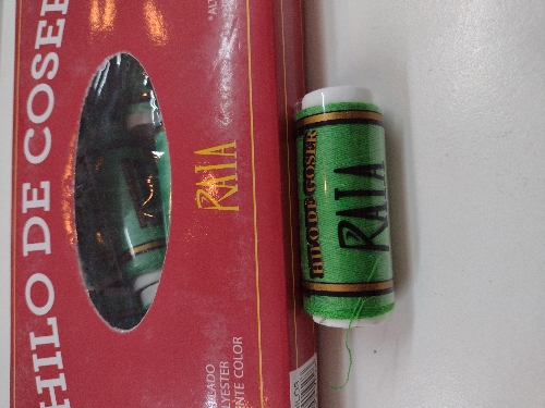 Hilo coser verde Raia