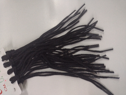 Cordones zapatos negro 45cm