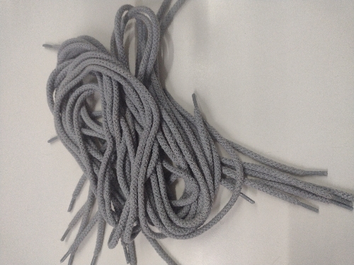 Cordones redondos gris 60cm