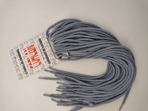 Cordones redondos gris 90cm