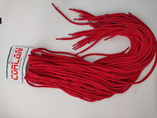 Cordones redondos rojo 115cm