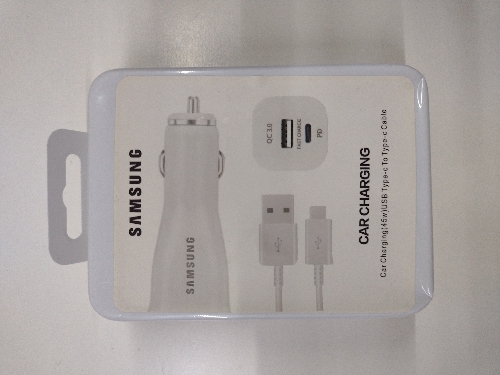 Cargador 12v  45w USB y Tipo C  con cable tipo C Samsung