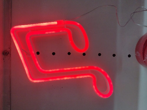Cartel neon nota musical