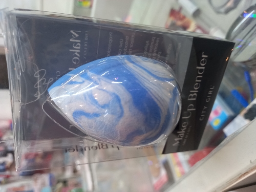 Esponja bicolor aplicador maquillaje