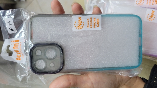 PROTECTOR TRANSPARENTE MARMOLEADO IPHONE 14
