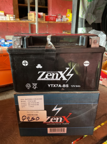 Batería de motos con ácido motoneta YTX7A-BS