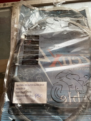 Cable de Closh gn125 genérico y otros