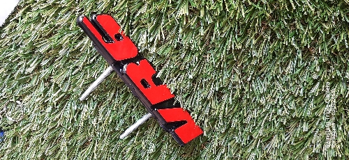 Emblema parrilla vr6 rojo