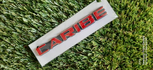 Letra caribe rojo