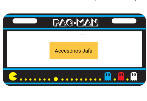 Portaplacas PAC MAN