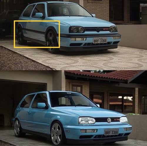 Molduras de golf mk3 2 puerta