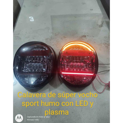 Calavera led con plasma de vocho