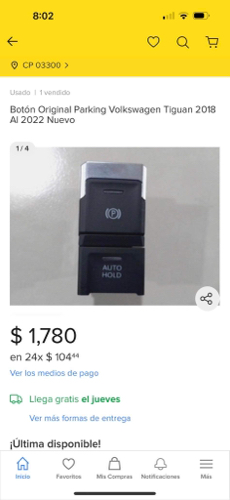 Botón de parking de tiguan
