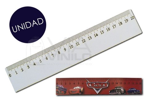 REGLA DE MADERA ALTO BRILLO 20 cm