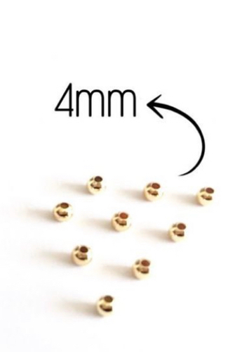 #24…separadores 4mm con baño de oro venta por gramo