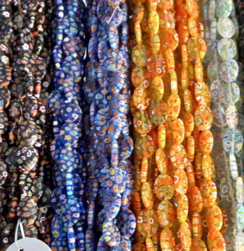 #58…Murano Ovalado Blanco Tira