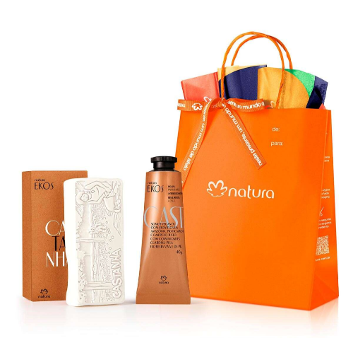 PRESENTE NATURA EKOS CASTANHA E SABONETE