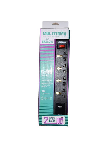 Shalom Supresor de pico 4/S + USB X 3m